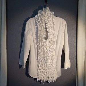 Ruffled Blouse with 3/4 sleeves